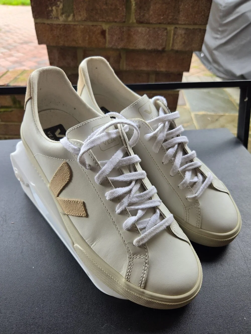 VEJA Campo Leather Sneakers White Beige Neutral Minimalist Clean Girl Aesthetic